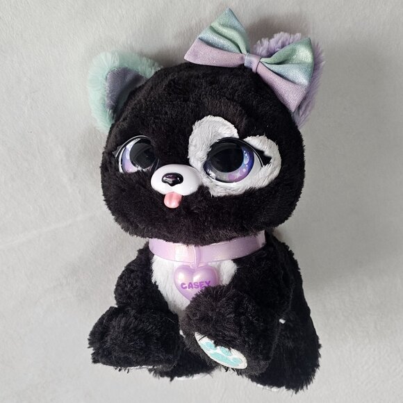 Present Pets - Casey the Black Glitter Puppy - Picture 1 of 7